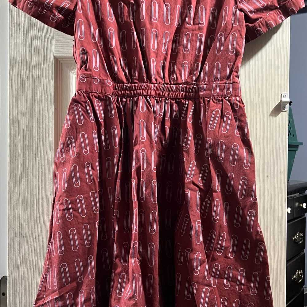 Modcloth Red Patterned Dress - Picture 5 of 5